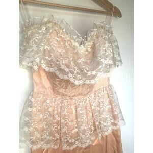 Vintage 80s Lace Dress